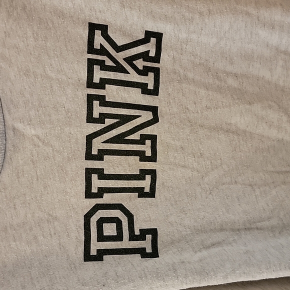 PINK Heather Gray/White Workout Tank - Picture 4 of 4